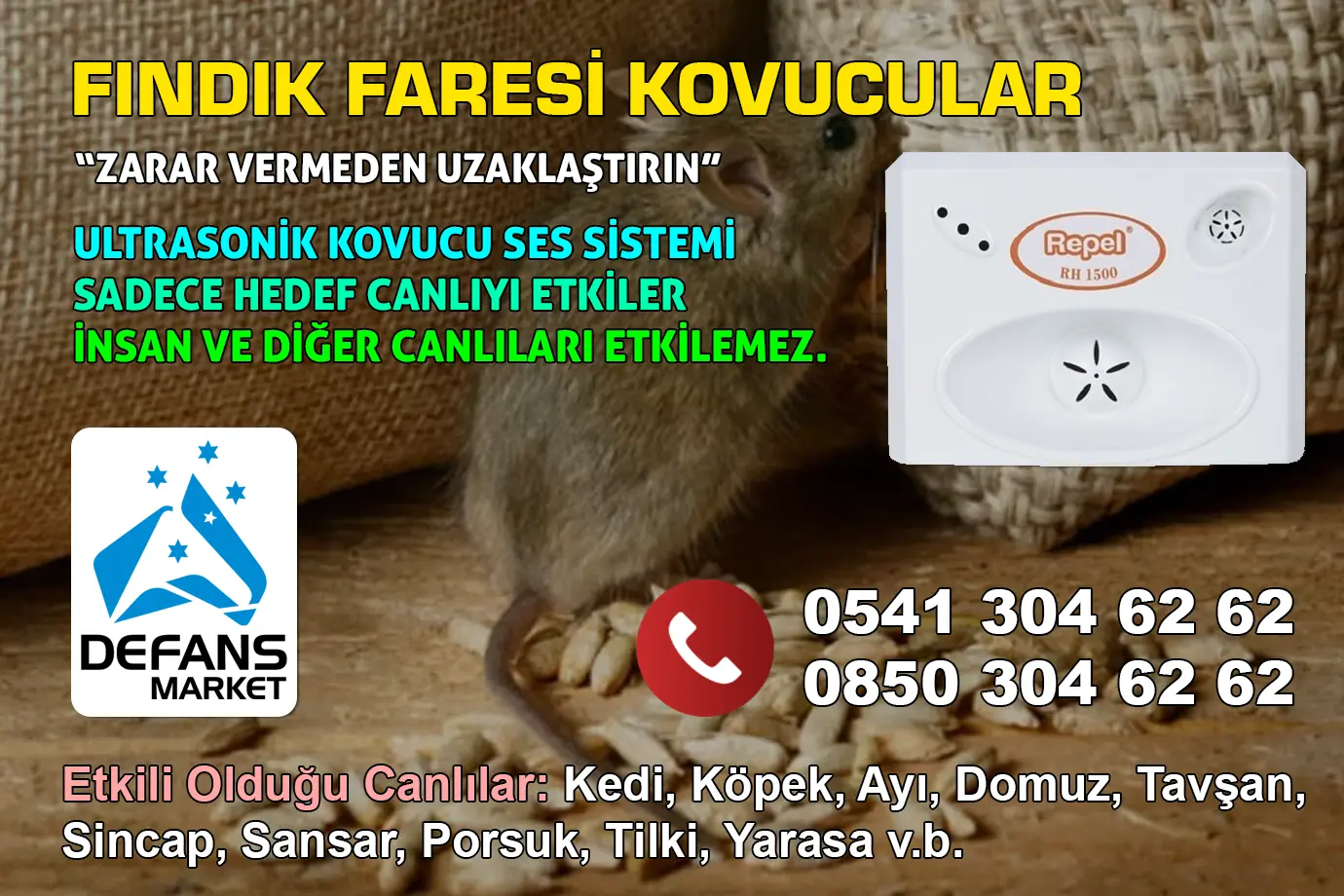 Fındık Faresi Kovucu Fındık Faresi Kovucu