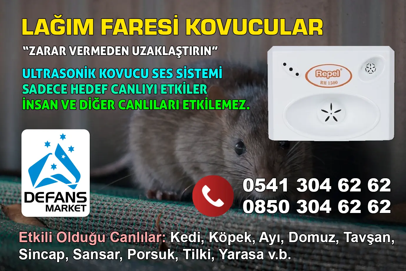 Lağım Faresi Kovucu